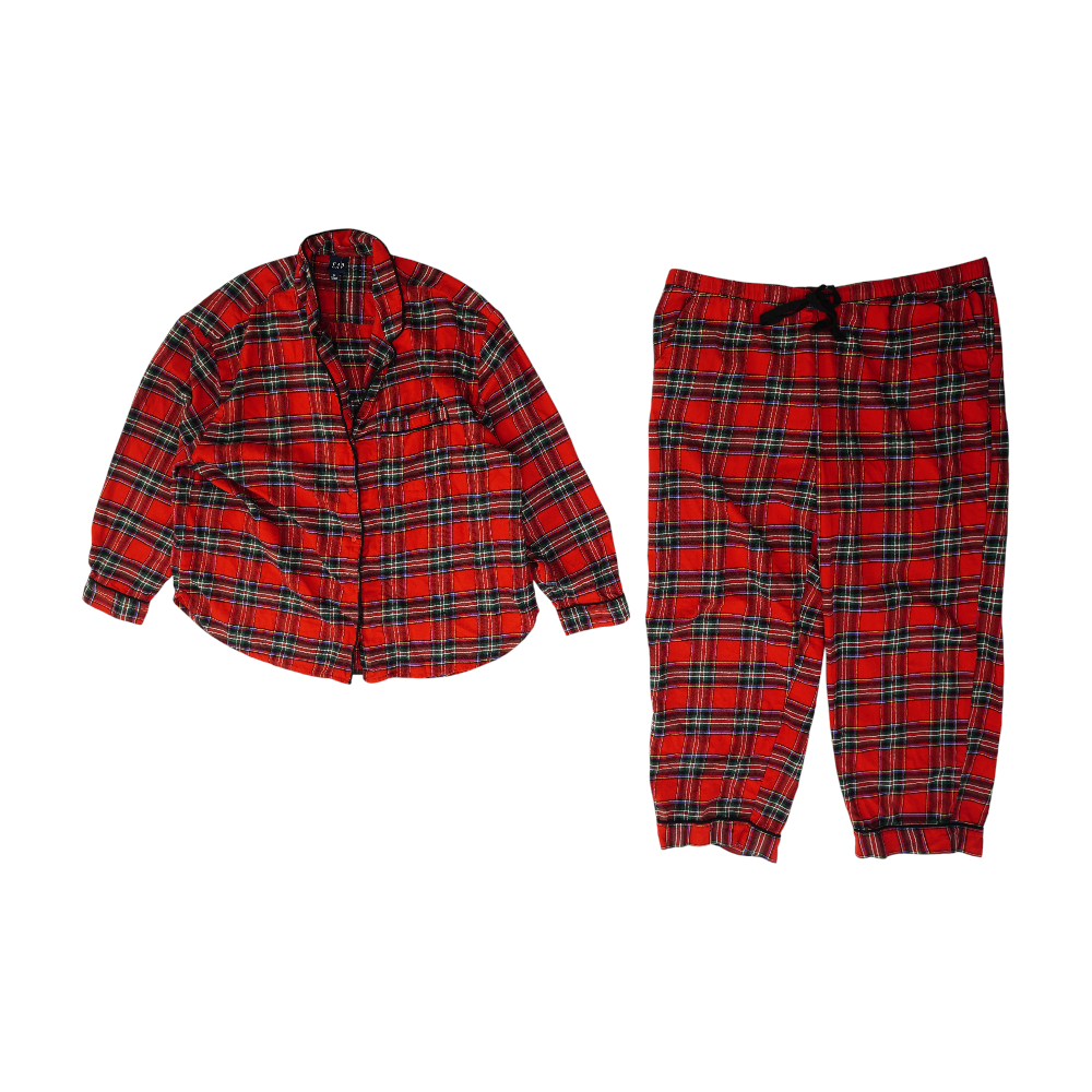 Red Plaid Pajama Set