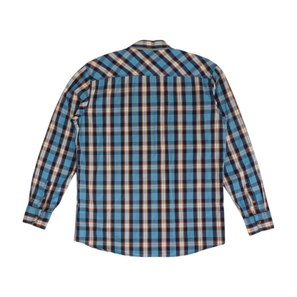 Multi Plaid Long Sleeve Button Down