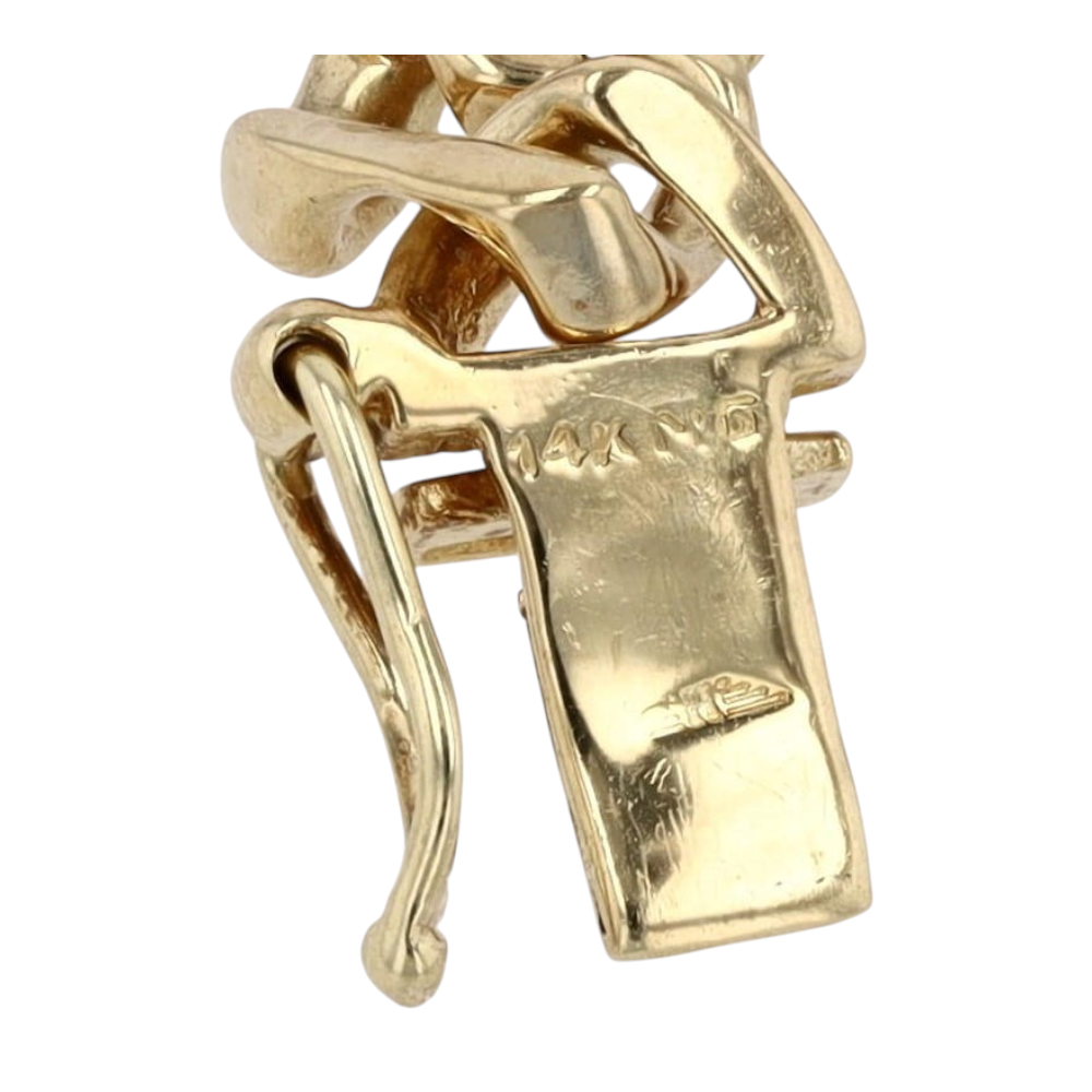 14K Yellow Gold Multi-Stone Chain Bracelet – Image 3