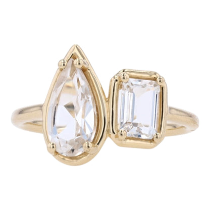 14K Sterling Silver Topaz Fashion Ring