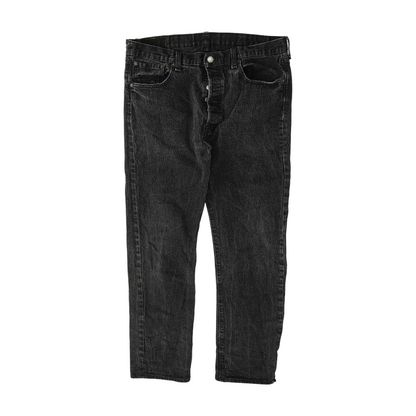 501 Black Straight Jeans