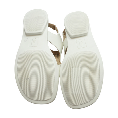 White Flat Sandals