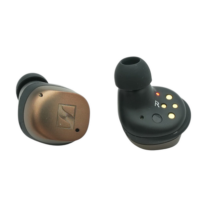 Brown Momentum True Wireless 4 Wireless Earbuds