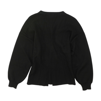 Black Cardigan Sweater