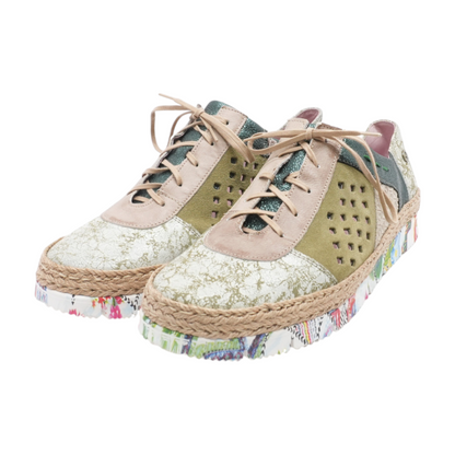Multi Lace-Up Flats