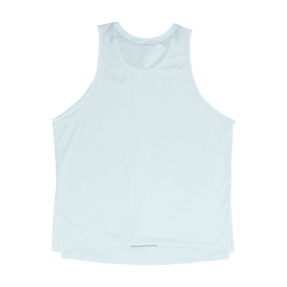 White Solid Active Tank
