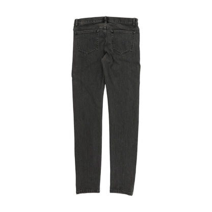 Gray High Rise Slim Leg Jeans