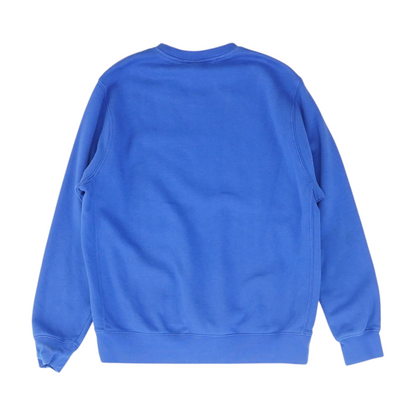 Blue Solid Sweatshirt Pullover