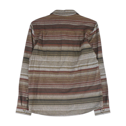 Brown Striped Flannel Button Down