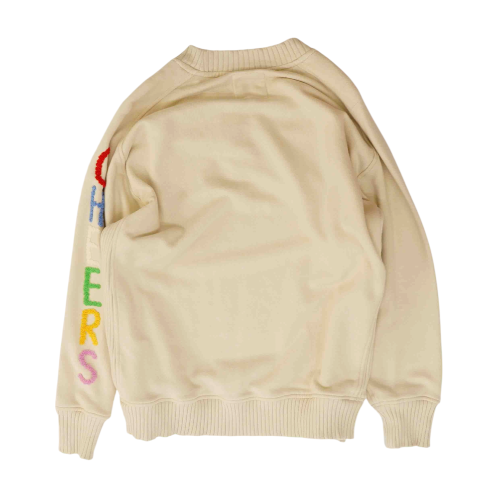 Beige Solid Sweatshirt Pullover