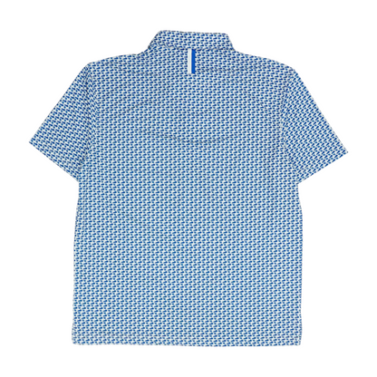 White Kentucky Wildcats Print Short Sleeve Polo
