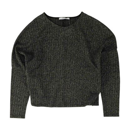 Zara Charcoal Abstract Blouse – Image 1