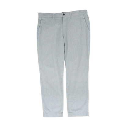 Gray Houndstooth Straight Pants
