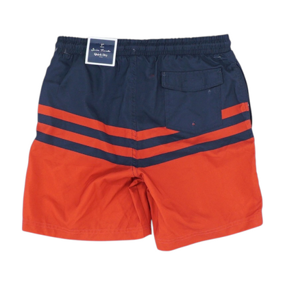 Red Color Block Swim Bottom