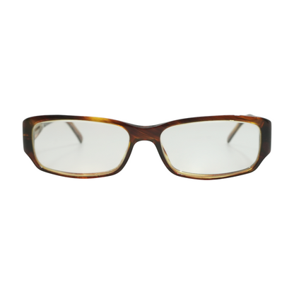 Brown Rectangle Prescription Eyewear