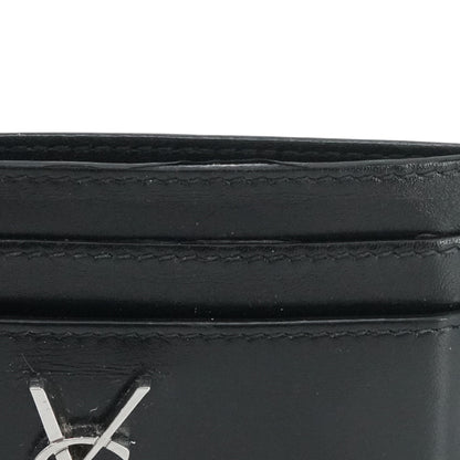 Cassandre Card Case in Smooth Black Leather