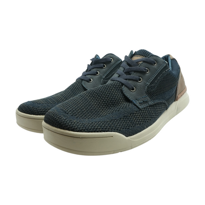 Navy Slip-On Dress Shoes