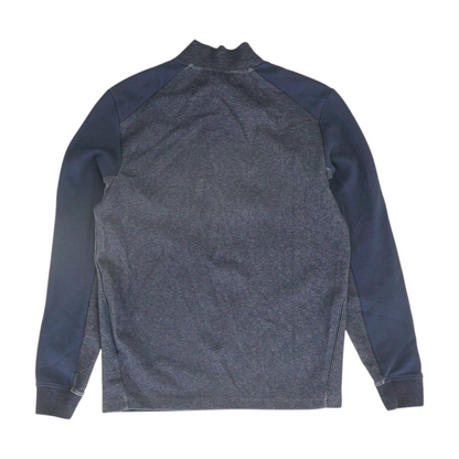 Navy Seattle Kraken Solid 1/4 Zip Pullover