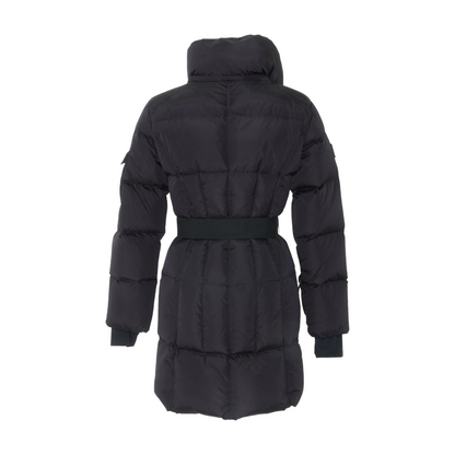 Black Solid Puffer Jacket
