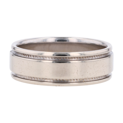 14K White Gold Band