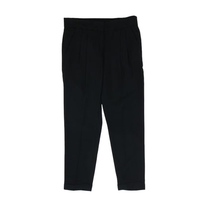 Black Solid Dress Pants