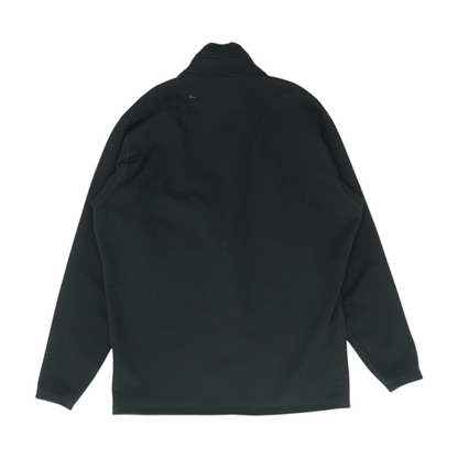 Vintage Black Solid 1/4 Zip Pullover