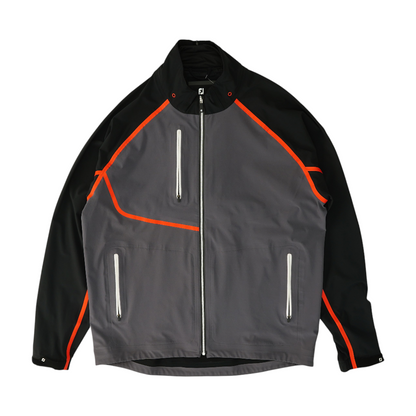 Gray Color Block Jacket