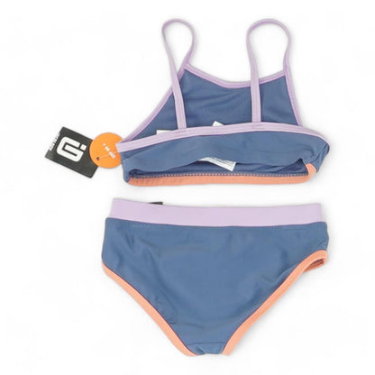 Blue Solid Two-Piece