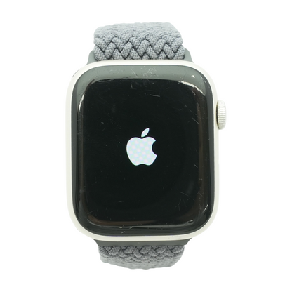 45mm Series 7 Silver Smartwatch Gray Band S/M