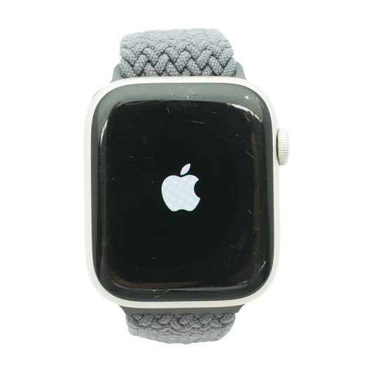 45mm Series 7 Silver Smartwatch Gray Band S/M