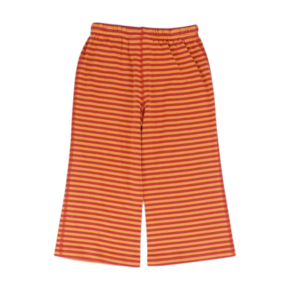Orange Striped Dress Pants