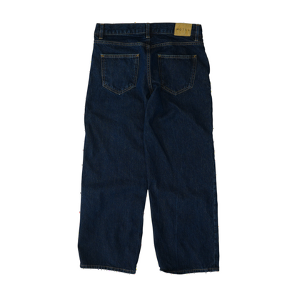 Navy Wide Leg Jeans