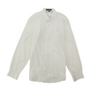 White Solid Long Sleeve Button Down