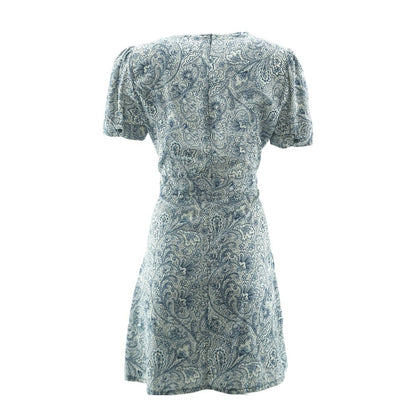 White Paisley Mini Dress