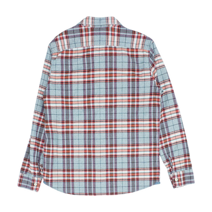 Gray Plaid Flannel Button Down