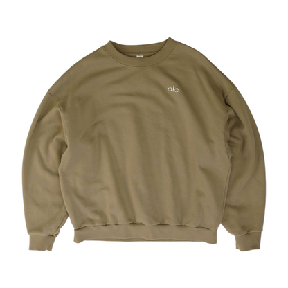 Brown Solid Sweatshirt Pullover