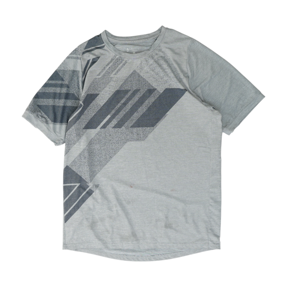 Gray Print Active T-Shirt