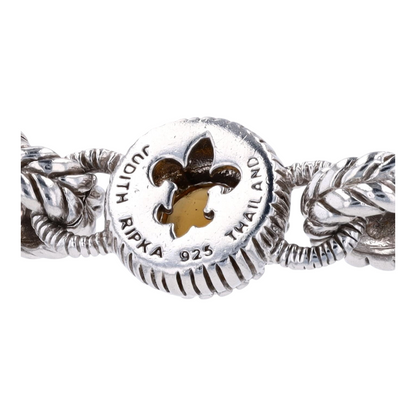 Sterling Silver Topaz Chain Bracelet