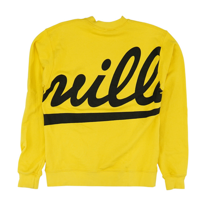 Yellow Solid Sweatshirt Pullover