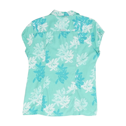 Green Floral Button Down