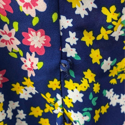Blue Floral Midi Dress