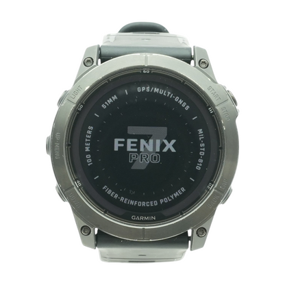 35mm Fenix 7X Pro Sapphire Solar Ed. Black Smartwatch Black Band M/L