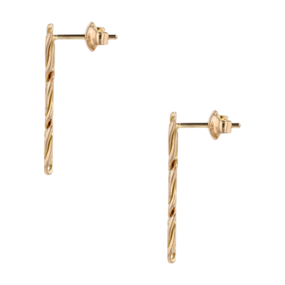 18K Yellow Gold Drop Earrings
