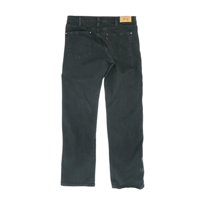 557 Black Straight Jeans