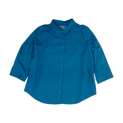 Teal Petite Blouse