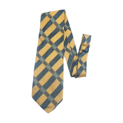 Vintage Yellow Abstract Neck Tie