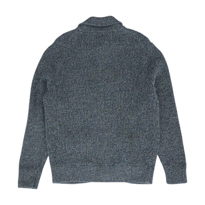 Navy Solid Cardigan Sweater