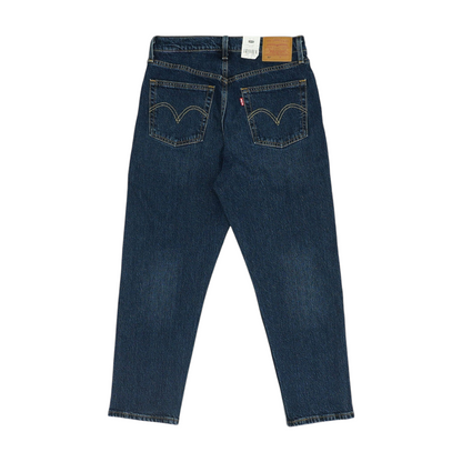 501 Navy Straight Jeans