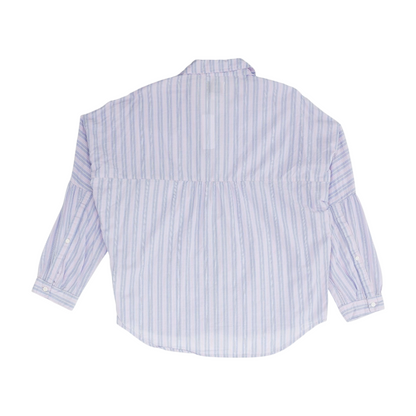 Purple Striped Long Sleeve Button Down