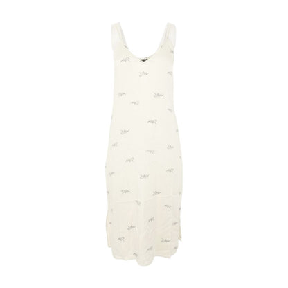 Beige Animal Midi Dress